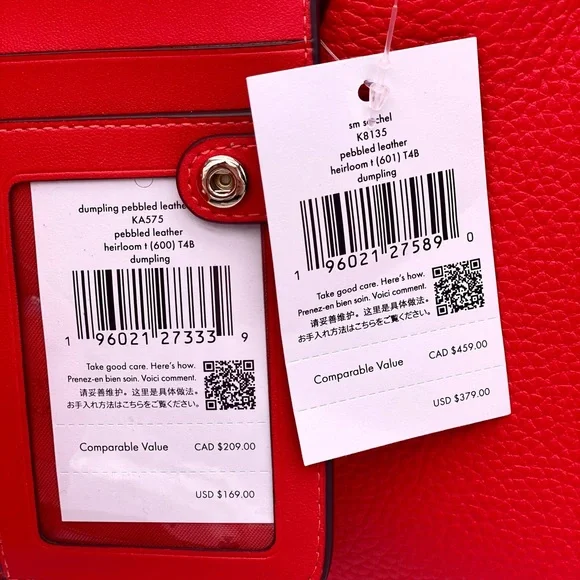 Kate Spade Dumping Small Satchel and Wallet Set Heirloom Tomato - Picture 13 of 13